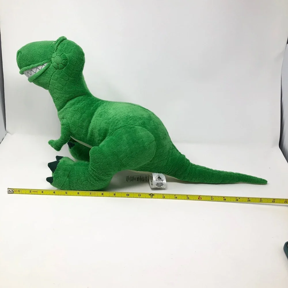 Disney Store Toy Story Rex Plush Green Dinosaur Stuffed Animal Pixar T-Rex